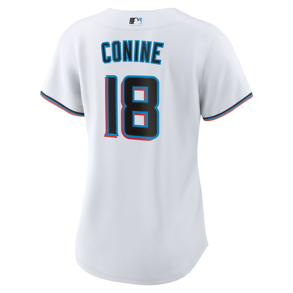 Griffin Conine Miami Marlins Women's Home Replica Jersey - White