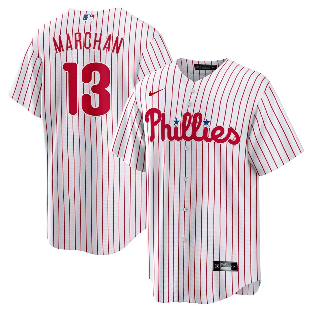 Rafael Marchán Philadelphia Phillies Home Replica Jersey - White