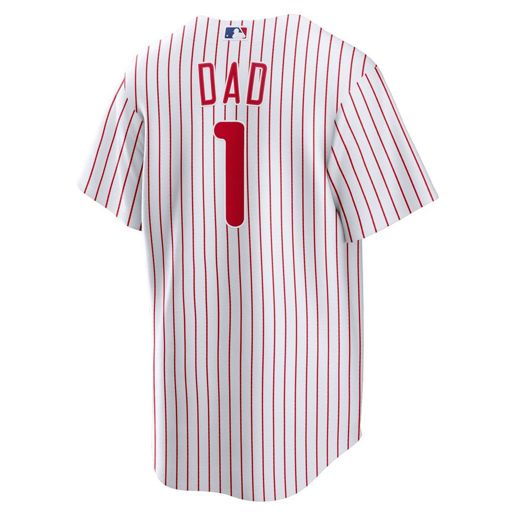 Philadelphia Phillies #1 Dad Home Replica Jersey - White