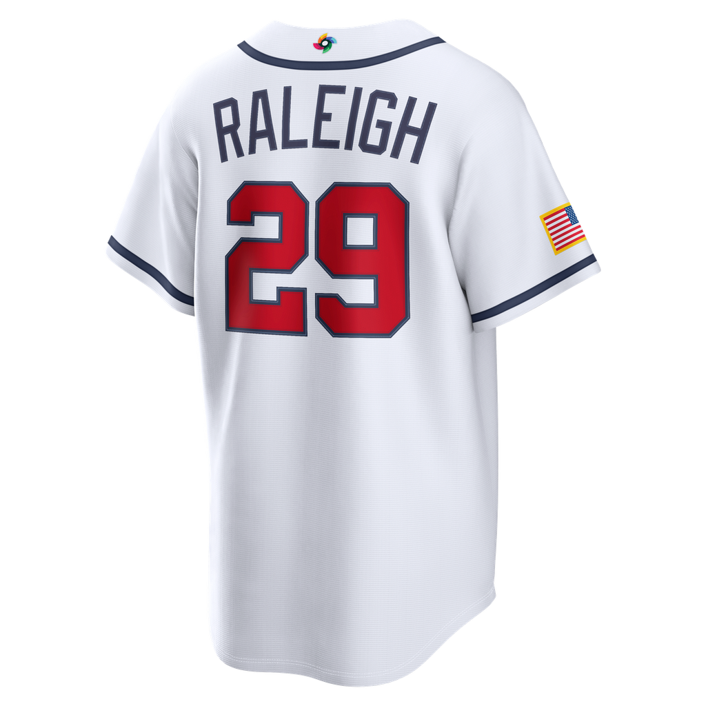 Cal Raleigh USA Baseball 2026 World Baseball Classic Home Stadium Jersey - White