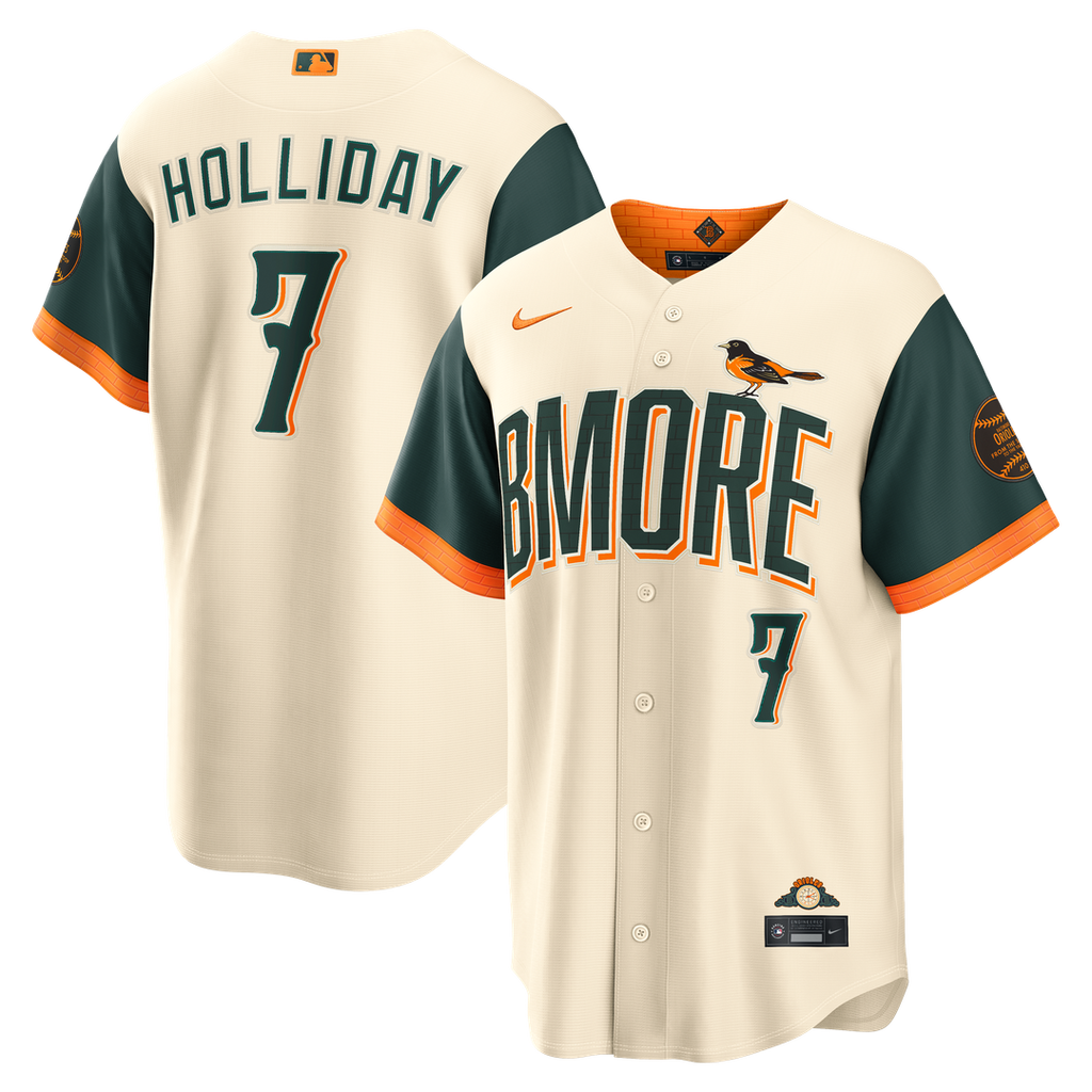 Jackson Holliday Baltimore Orioles 2026 City Connect Stadium Jersey - Cream
