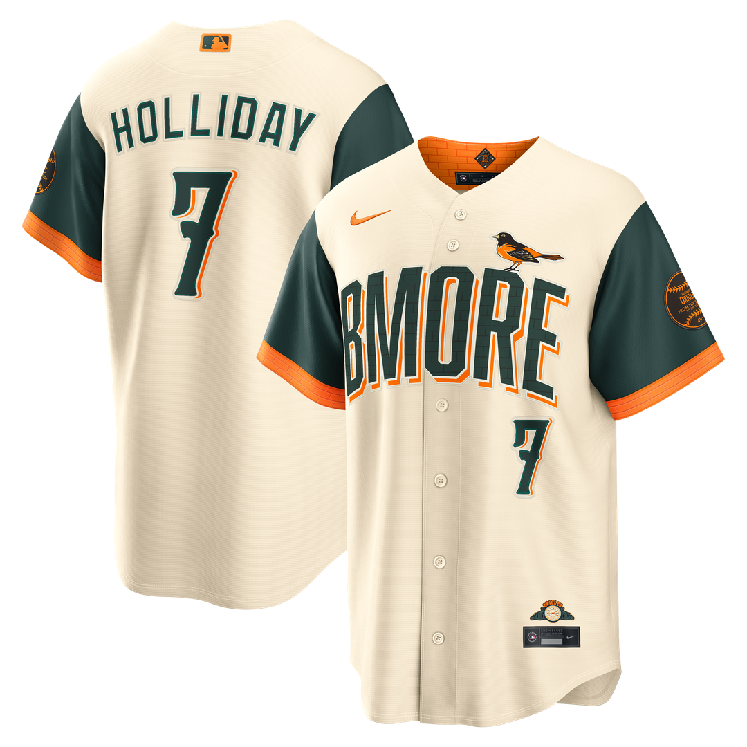 Jackson Holliday Baltimore Orioles 2026 City Connect Stadium Jersey - Cream