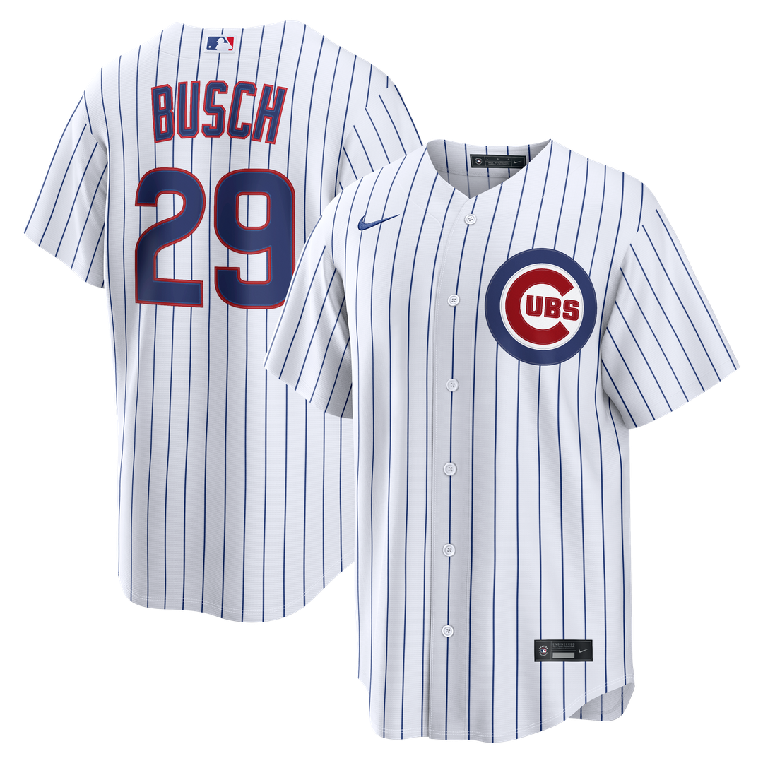 Michael Busch Chicago Cubs Home Replica Jersey - White