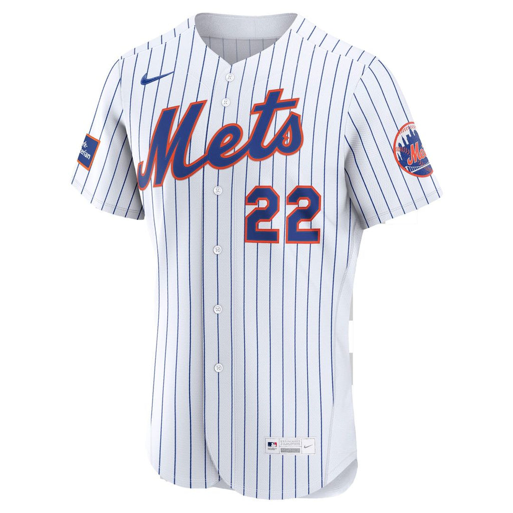 Juan Soto New York Mets Home Authentic Sponsor Patch Jersey - White