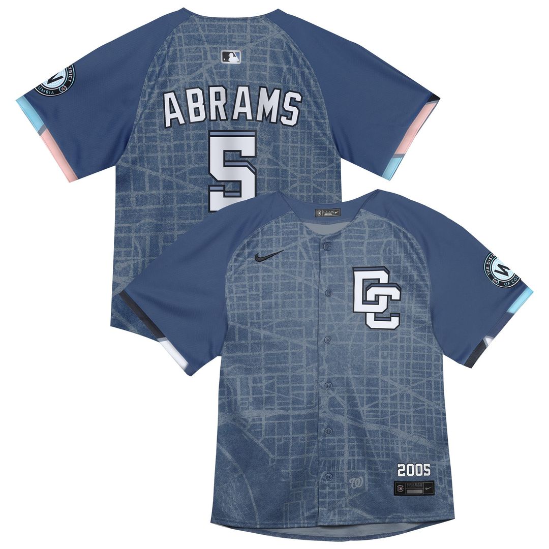 CJ Abrams Washington Nationals Infant City Connect 2025 Limited Jersey - Blue