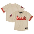 Los Angeles Angels Toddler City Connect Team Limited Jersey - Natural