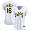 Nick Kurtz Athletics Women's Home Limited Player Jersey - White