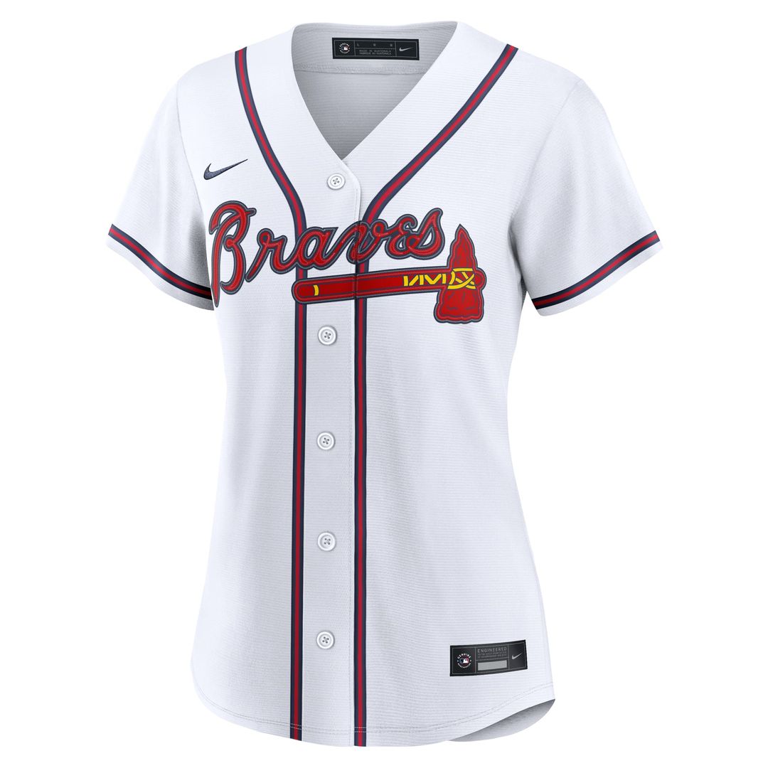 Atlanta Braves Women's Home Replica Jersey - White