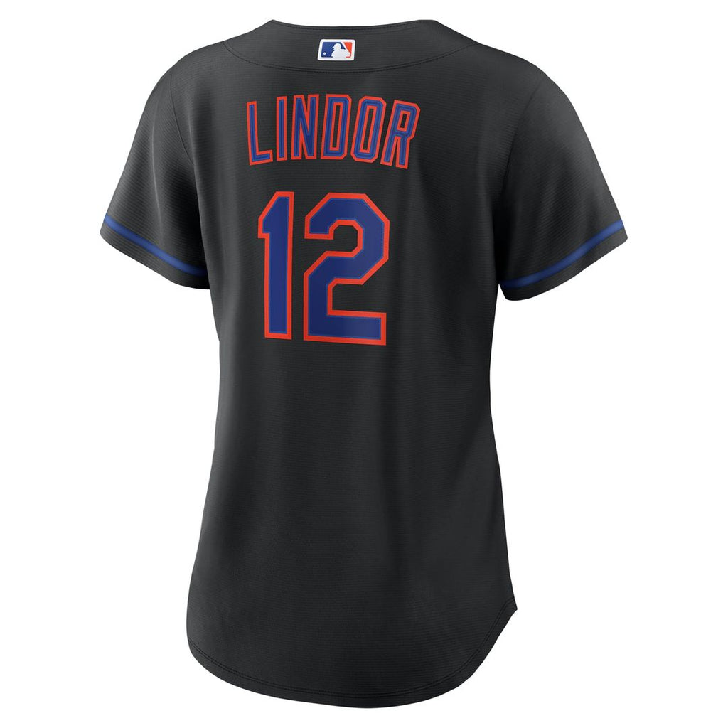 Francisco Lindor New York Mets Women's Alternate Replica Jersey - Black