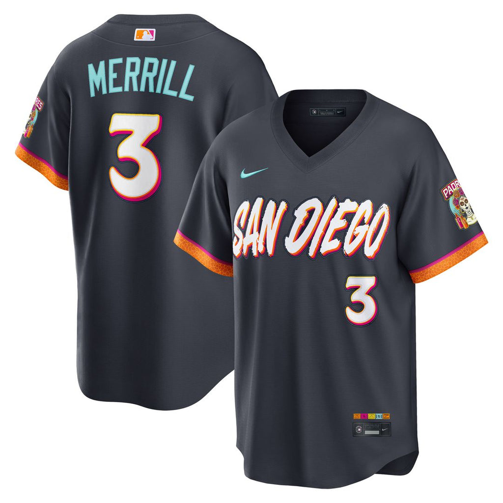 Jackson Merrill San Diego Padres 2026 City Connect Stadium Jersey - Obsidian