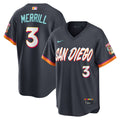 Jackson Merrill San Diego Padres 2026 City Connect Stadium Jersey - Obsidian