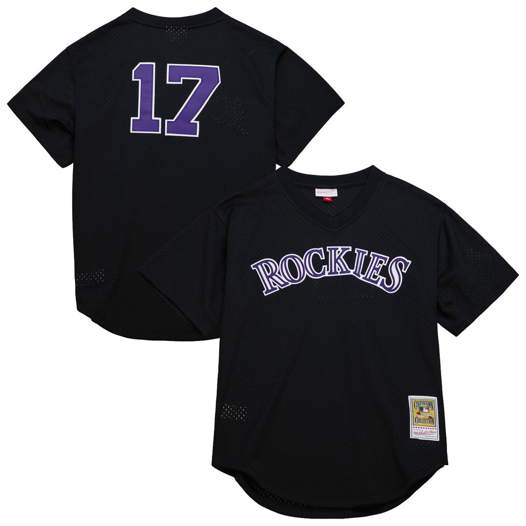 Todd Helton Colorado Rockies Authentic Batting Practice Jersey - Black