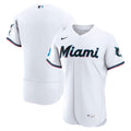 Miami Marlins Home Sponsor Patch Authentic Jersey - White