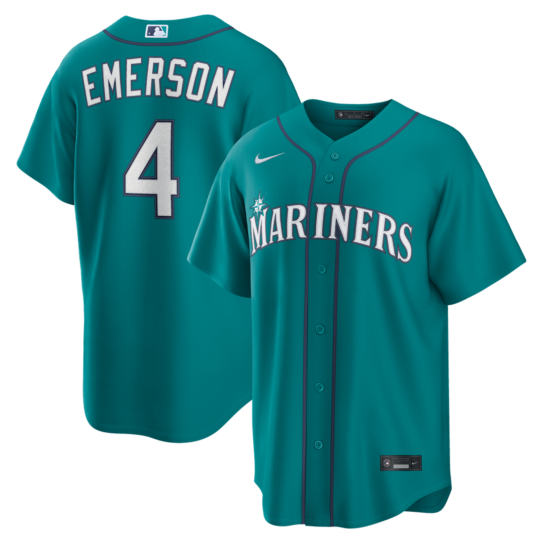 Colt Emerson Seattle Mariners Alternate Replica Jersey - Teal