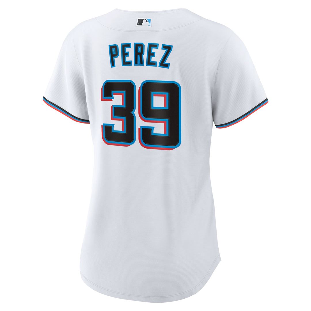 Eury Perez Miami Marlins Women's Home Replica Jersey - White