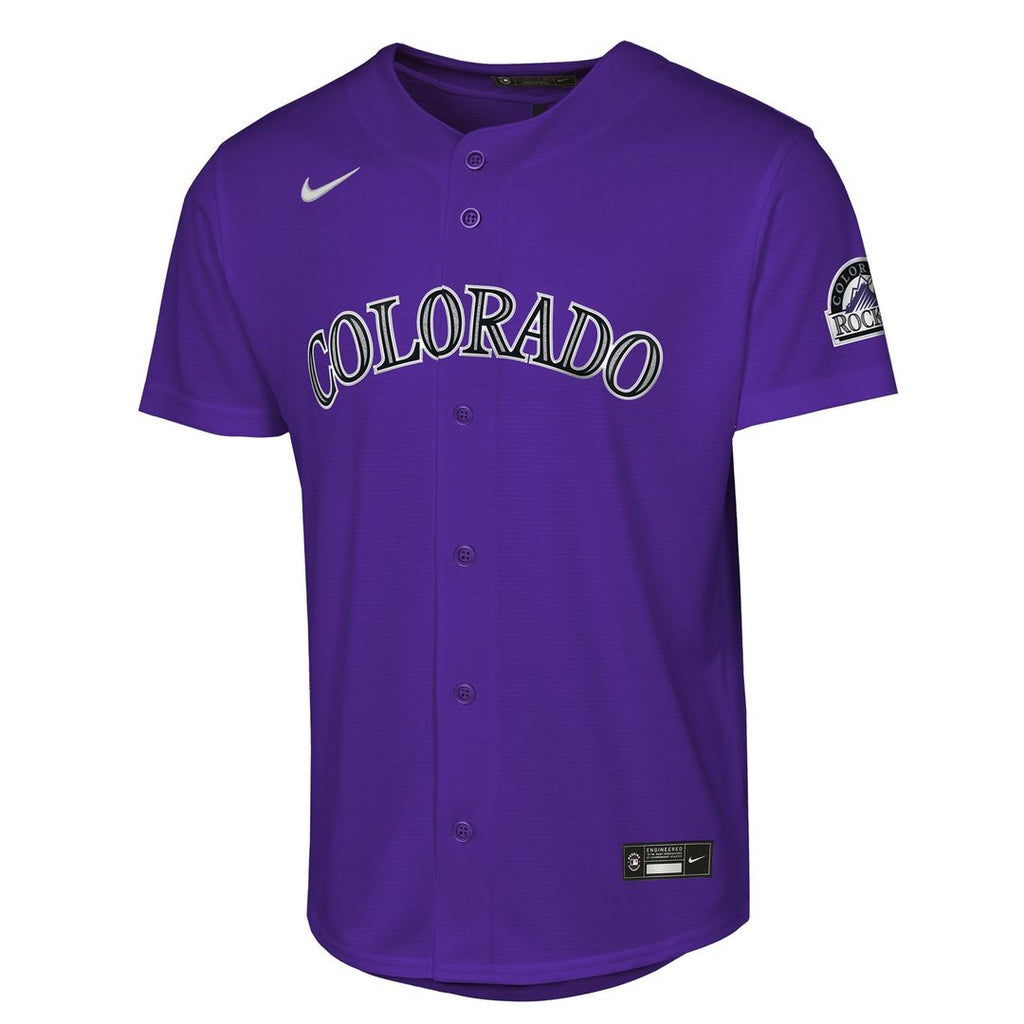 Colorado Rockies Youth Alternate 2 Stadium Jersey - Purple