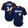 Nolan Ryan Houston Astros Youth Cooperstown Collection Mesh Batting Practice Jersey - Navy