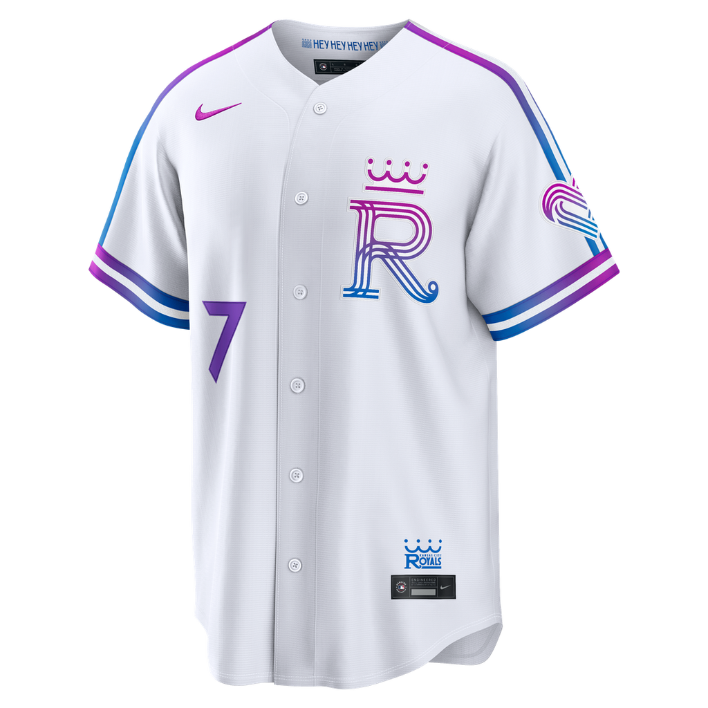 Bobby Witt Jr. Kansas City Royals 2026 City Connect Stadium Jersey - White