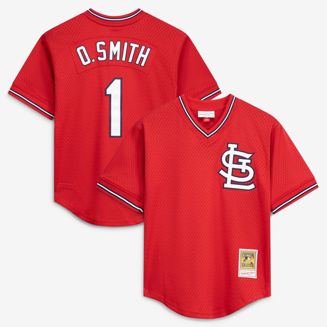 Ozzie Smith St. Louis Cardinals Authentic Batting Practice Jersey - Scarlet