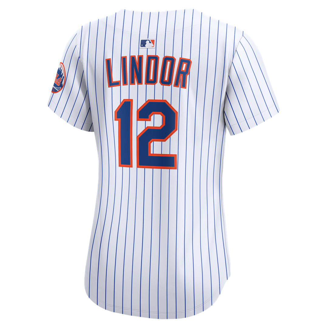 Francisco Lindor New York Mets Women's Home Limited Jersey - White