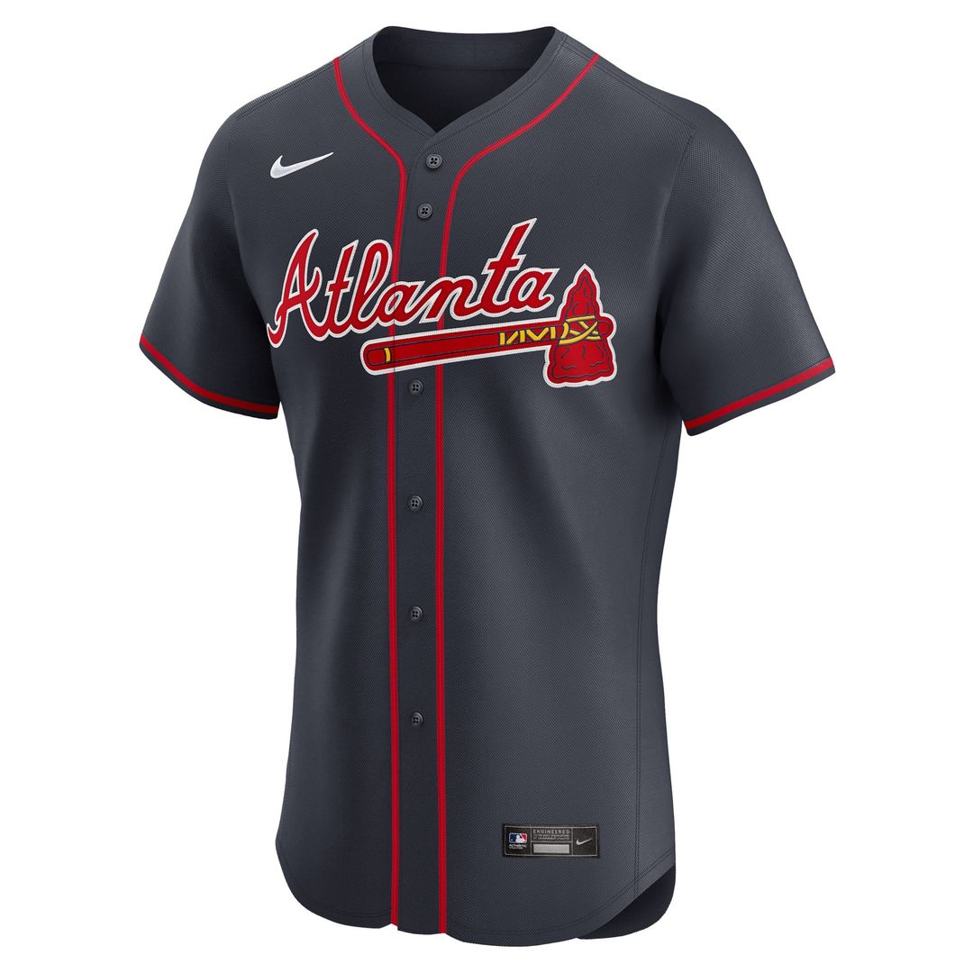 Ronald Acuña Jr. Atlanta Braves Alternate Elite Jersey - Navy