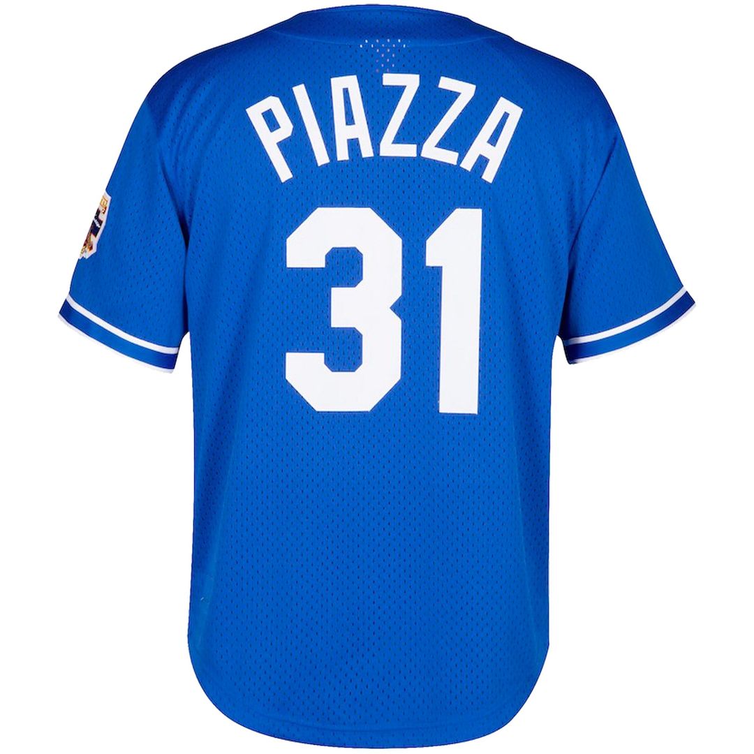 Mike Piazza Los Angeles Dodgers Big & Tall Cooperstown Mesh Batting Practice Jersey - Royal
