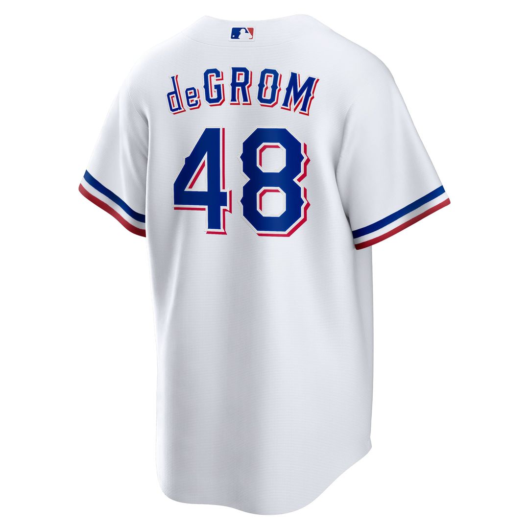 Jacob deGrom Texas Rangers Home Replica Player Jersey - White