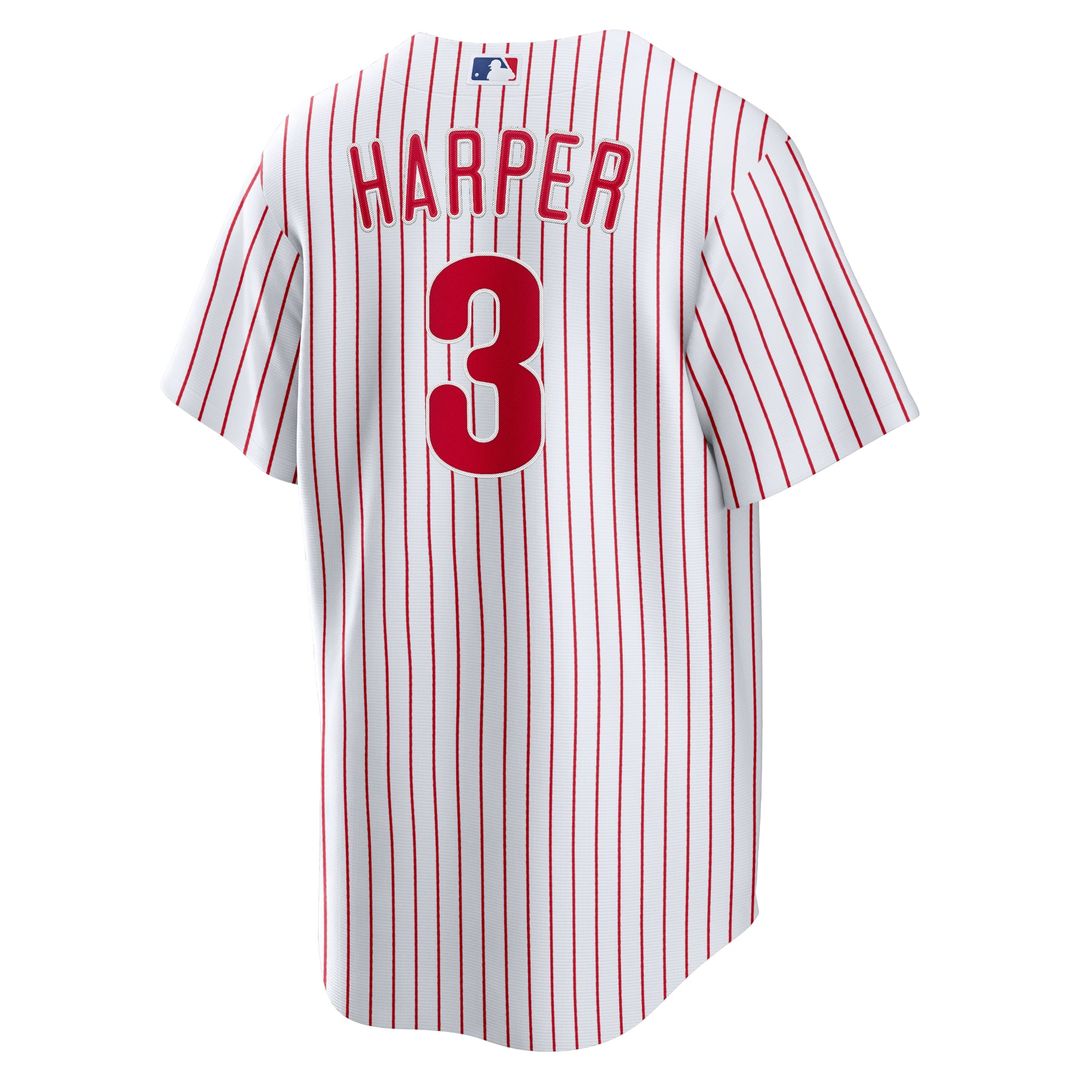 Bryce Harper Philadelphia Phillies Home Replica Player Name Jersey - White