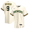 Bob Uecker Milwaukee Brewers Home Retired Player Replica Jersey - Cream