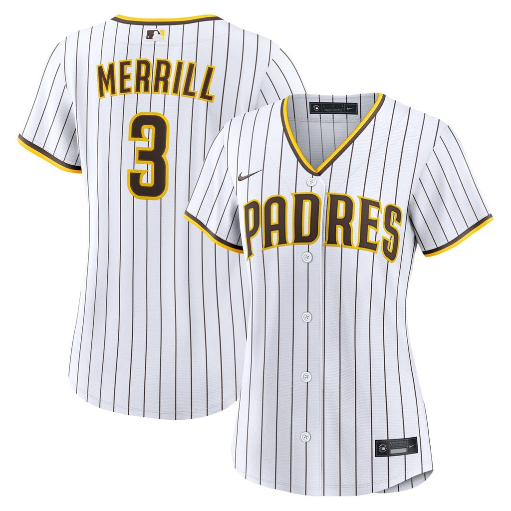 Jackson Merrill San Diego Padres Women's Home Replica Jersey - White