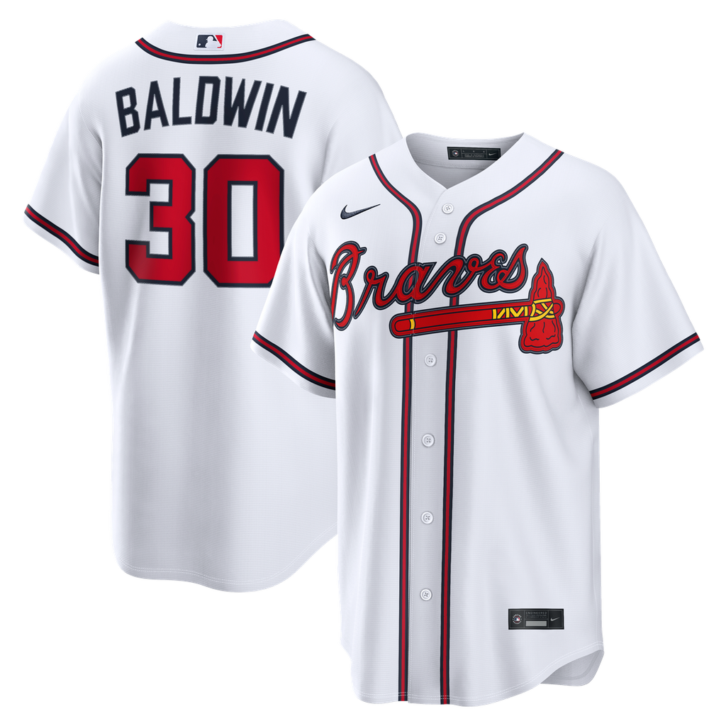 Drake Baldwin Atlanta Braves Home Replica Jersey - White