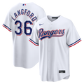 Wyatt Langford Texas Rangers Home Replica Jersey - White