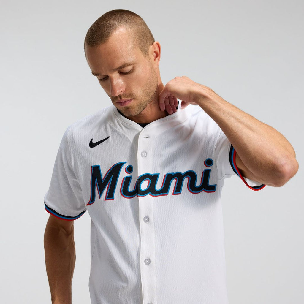 Miami Marlins Home Elite Jersey - White