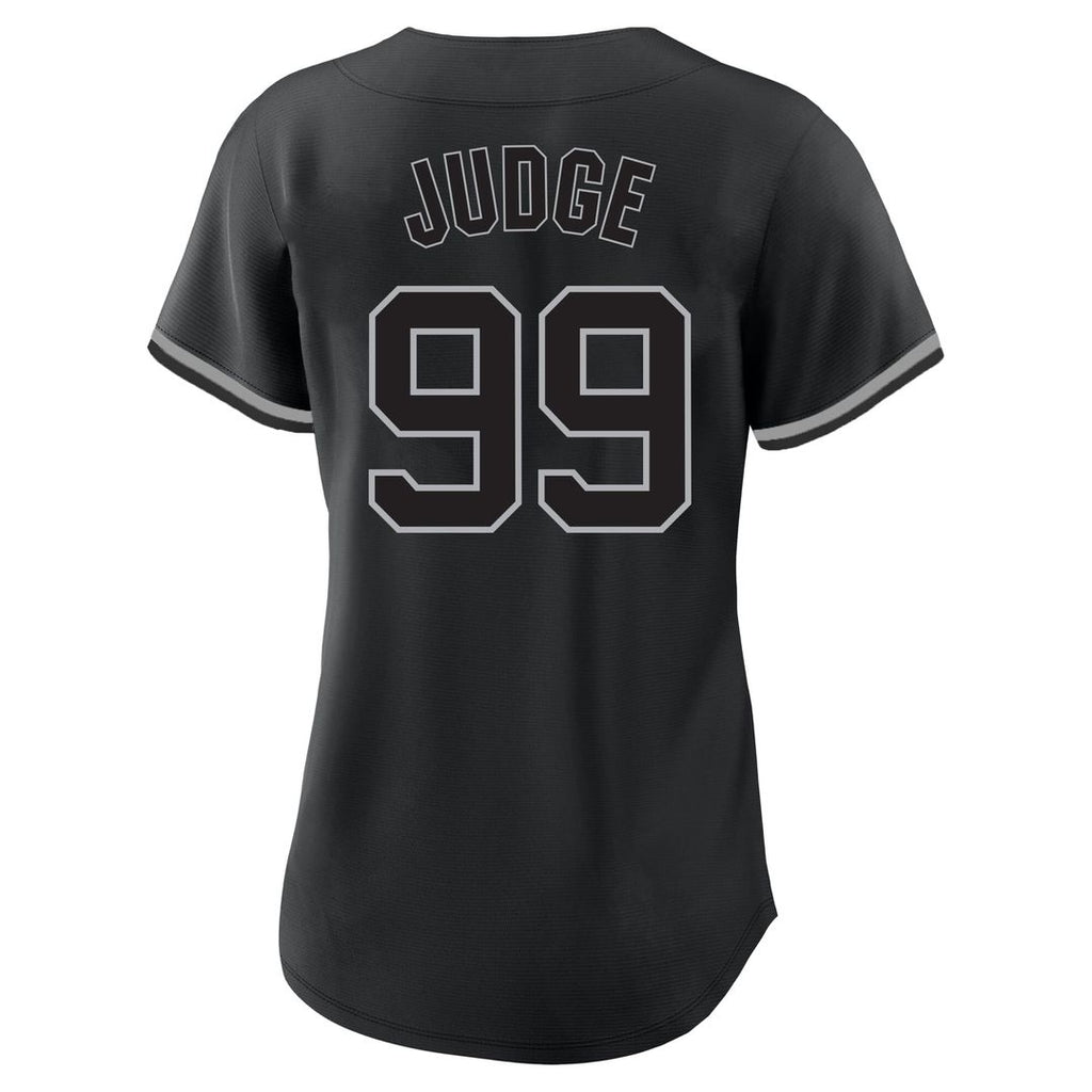 Aaron Judge New York Yankees Profile Women's Plus Size Player Name & Number Fashion Jersey - Black