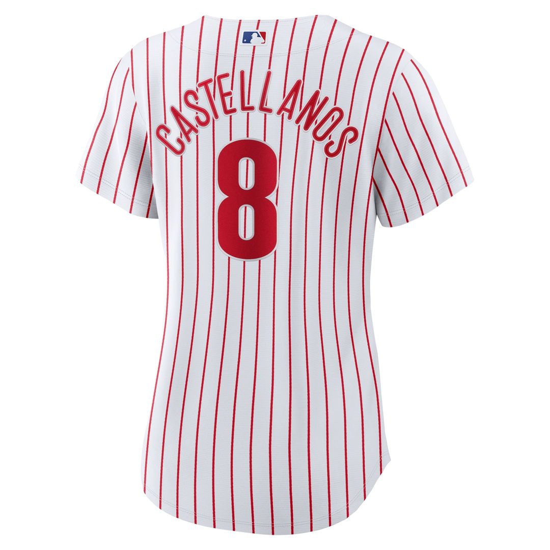 Nick Castellanos Philadelphia Phillies Women's Home Replica Player Jersey - White