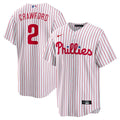 Justin Crawford Philadelphia Phillies Home Replica Jersey - White