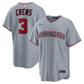 Dylan Crews Washington Nationals Road Replica Jersey - Gray