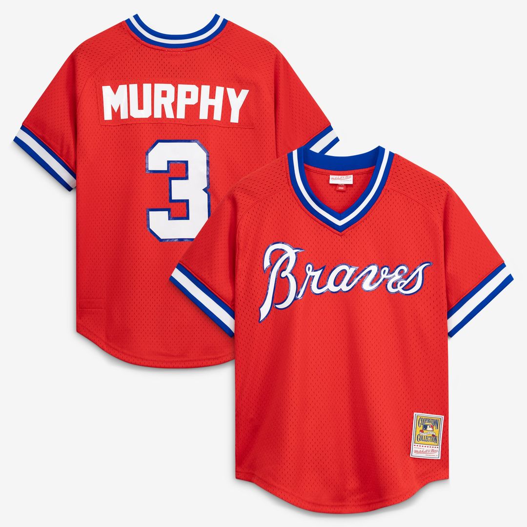Dale Murphy Atlanta Braves Authentic Batting Practice Jersey - Scarlet