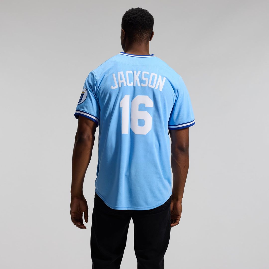 Bo Jackson Kansas City Royals Throwback Cooperstown Collection Limited Jersey - Light Blue