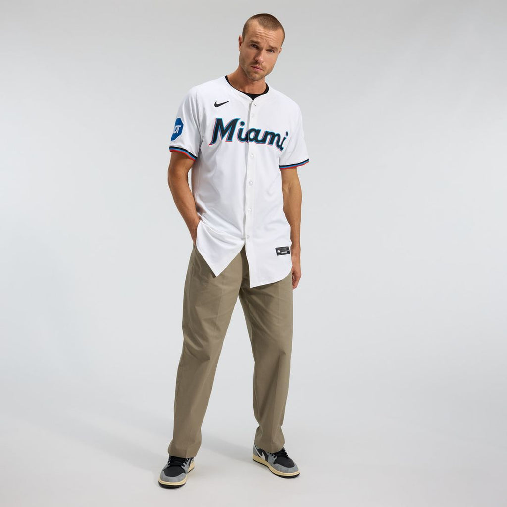 Miami Marlins Home Elite Jersey - White