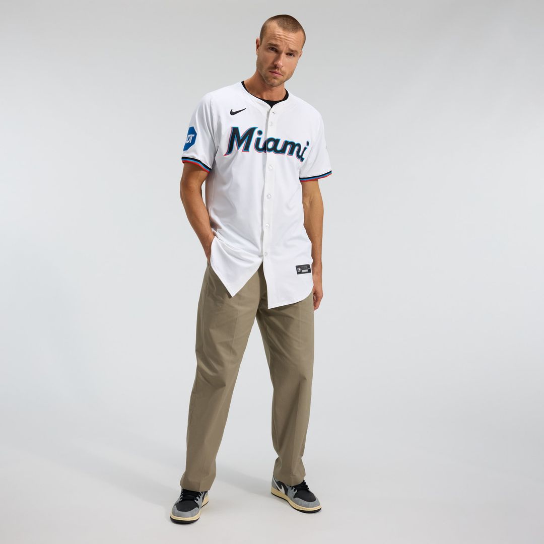 Miami Marlins Home Elite Jersey - White