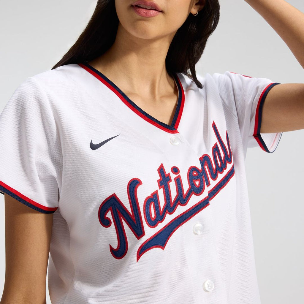CJ Abrams Washington Nationals Women's Home Replica Player Jersey - White