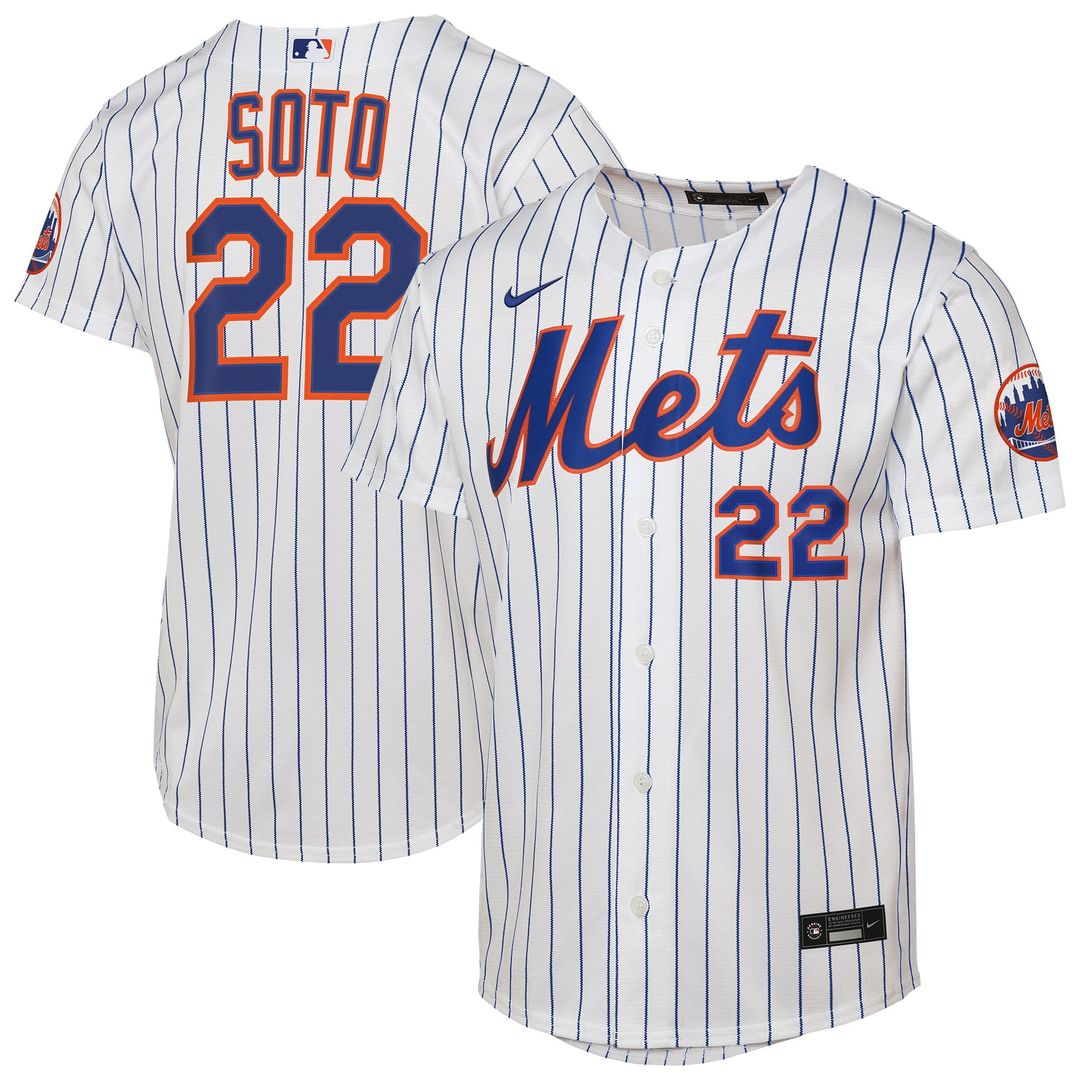 Juan Soto New York Mets Youth Home Stadium Jersey - White
