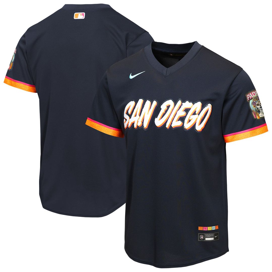 San Diego Padres Youth 2026 City Connect Stadium Jersey - Obsidian