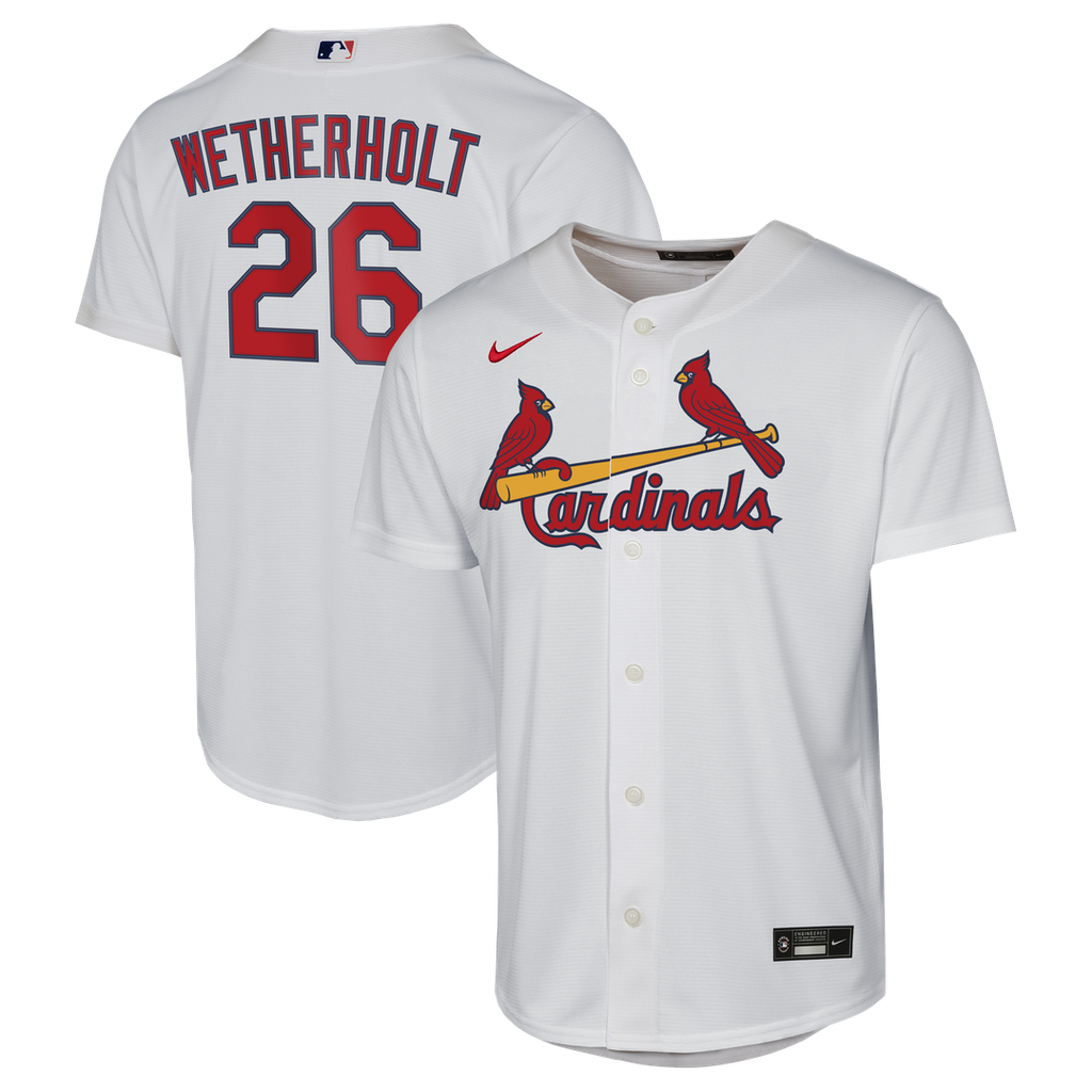JJ Wetherholt St. Louis Cardinals Youth Home Replica Jersey - White