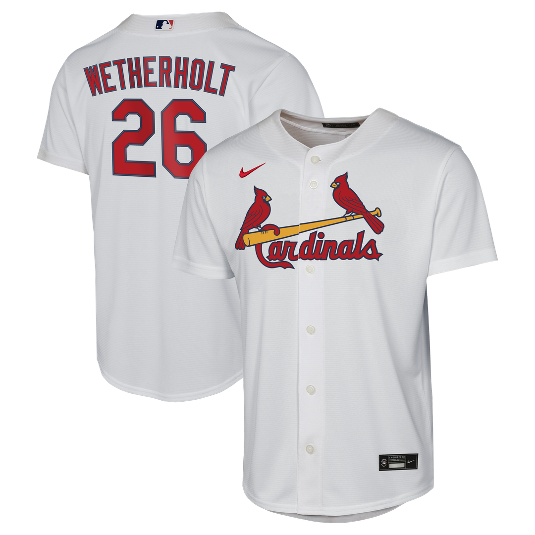 JJ Wetherholt St. Louis Cardinals Youth Home Replica Jersey - White