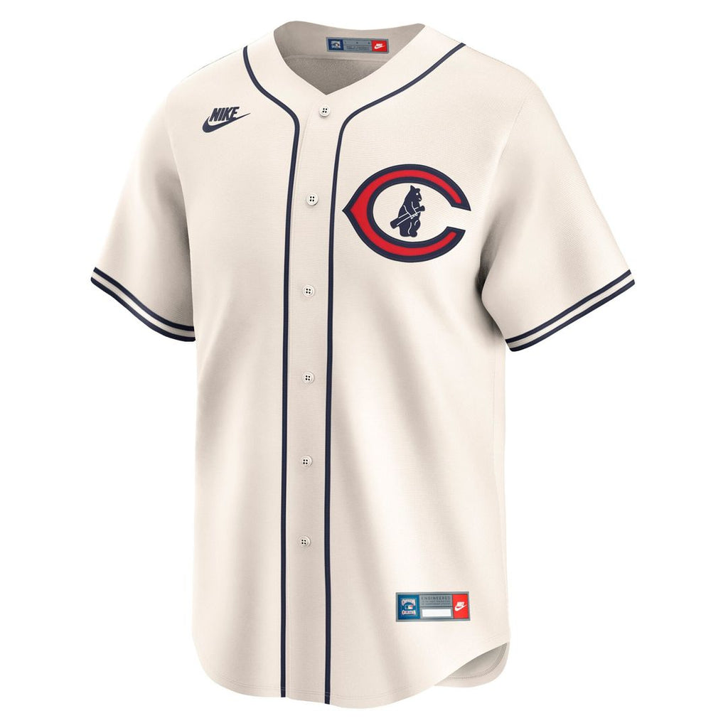 Seiya Suzuki Chicago Cubs Throwback Cooperstown Collection Limited Jersey - Cream