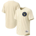 Milwaukee Brewers Stitches Fashion Jersey - Cream