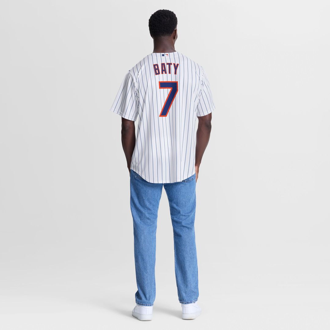 Brett Baty New York Mets Home Replica Jersey - White