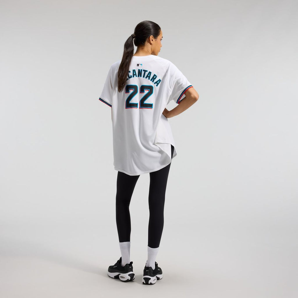 Sandy Alcantara Miami Marlins Women's Home Limited Player Jersey - White